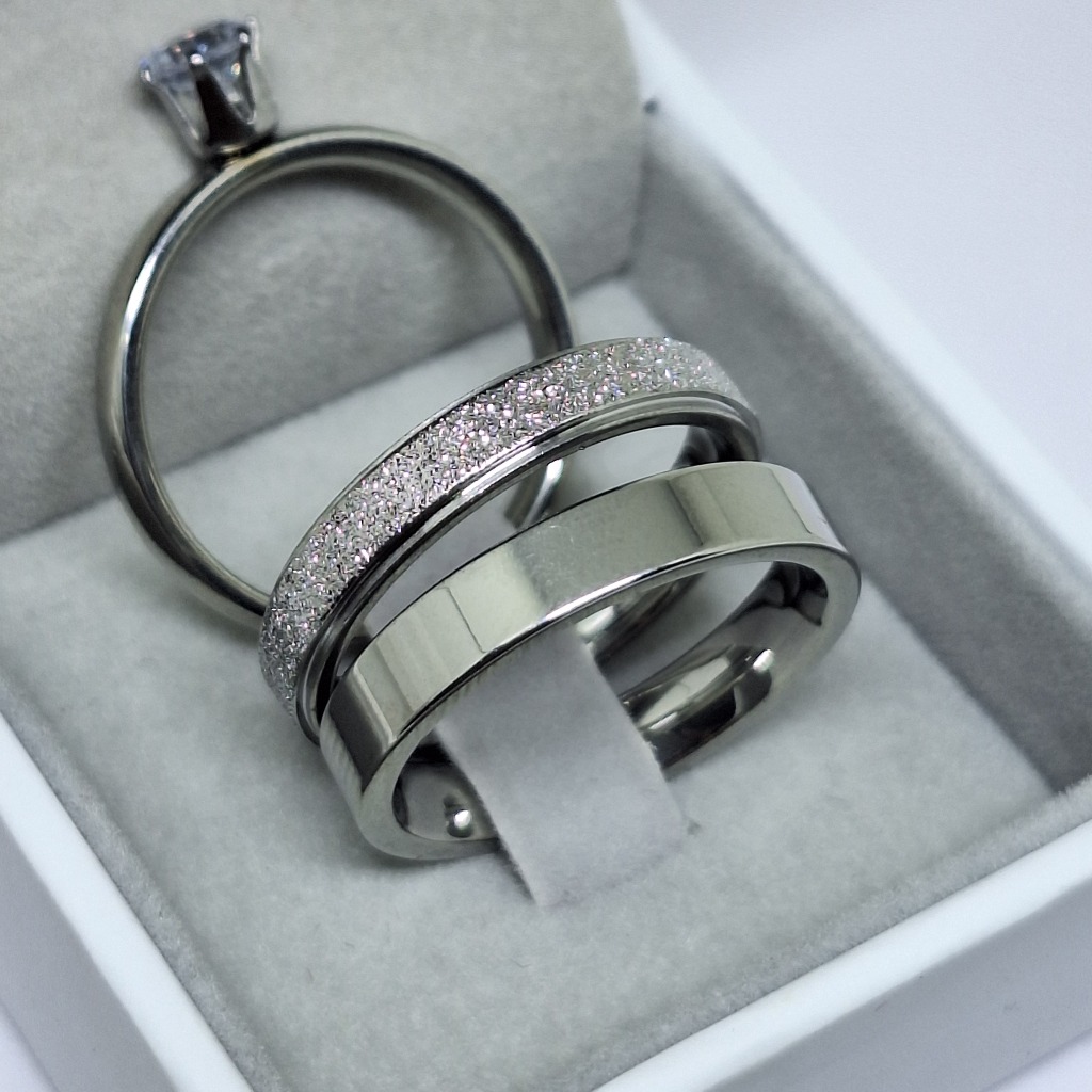 Par de Alianças de Namoro Noivado Reta Lisa Prate