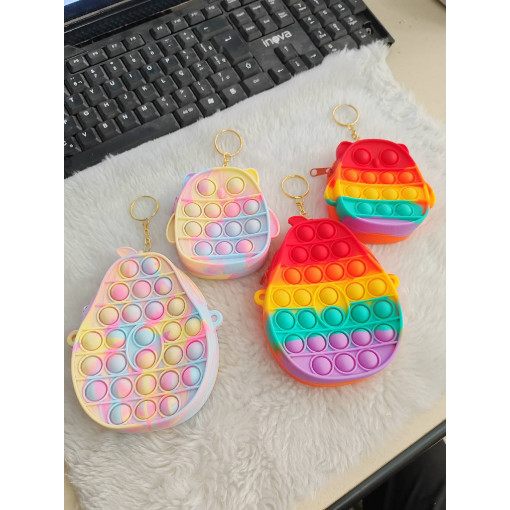 Pop It Modelo Bolsinha Porta-Moedas De Silicone- P