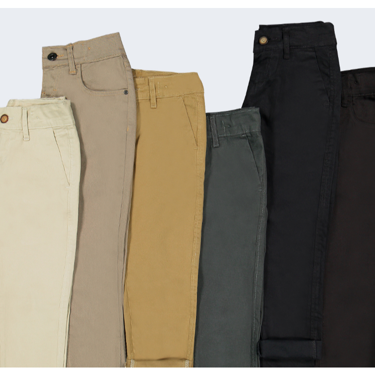 Calça Ogochi Slim Sarja Esporte Fino Masculina Or