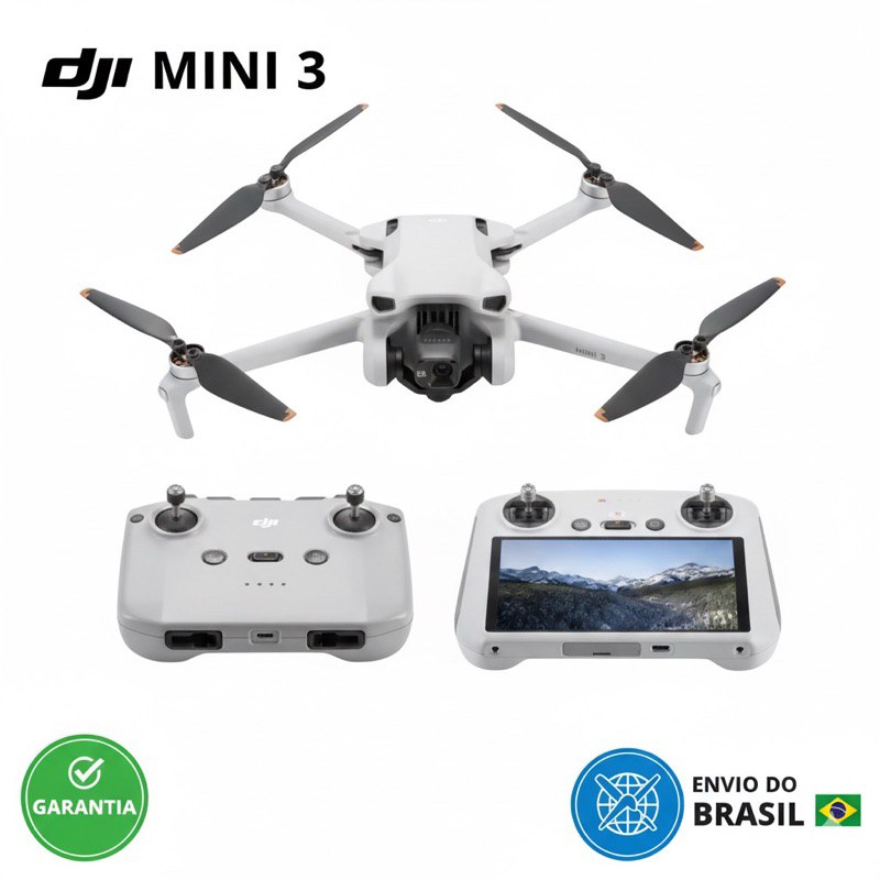 Drone DJI Mini 3 Fly More Combo Com Tela/ Standard