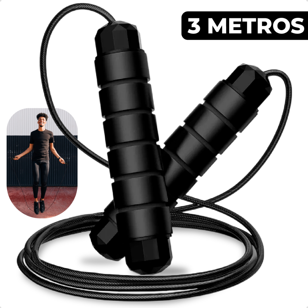 Corda de Pular Profissional 3 Metros Academia Trei