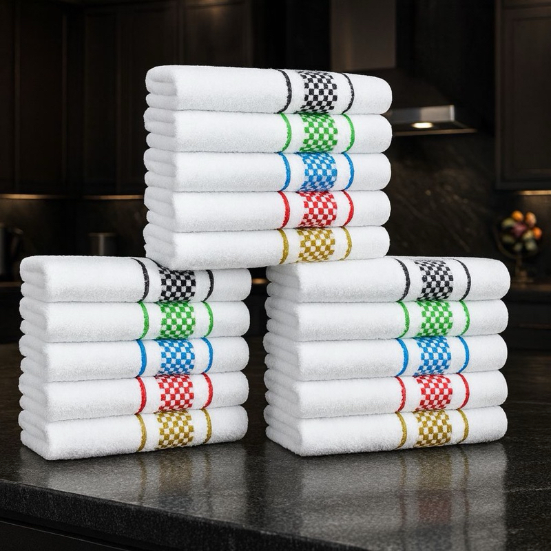 Kit c/ 15 Panos De Prato Atoalhado Premium 45×