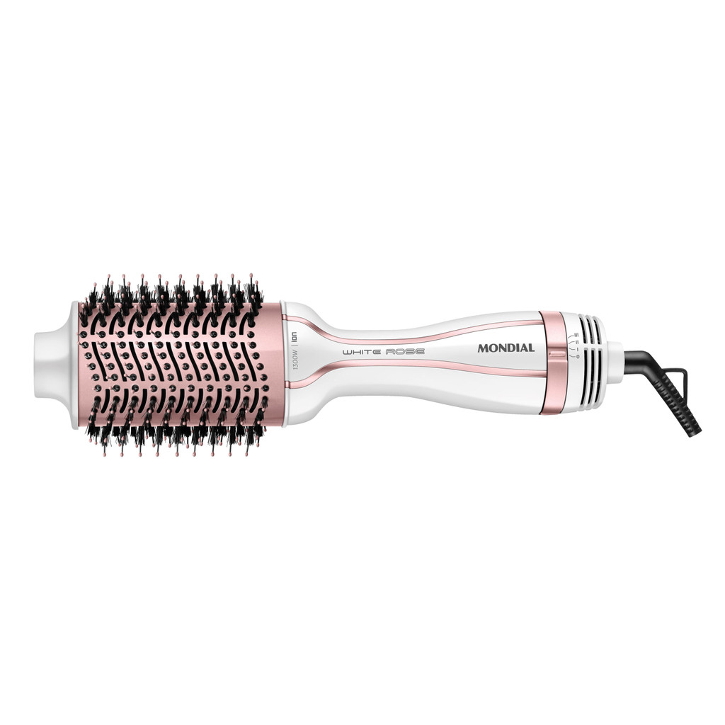 Escova Secadora Mondial Branco e Rose Gold 1200W E