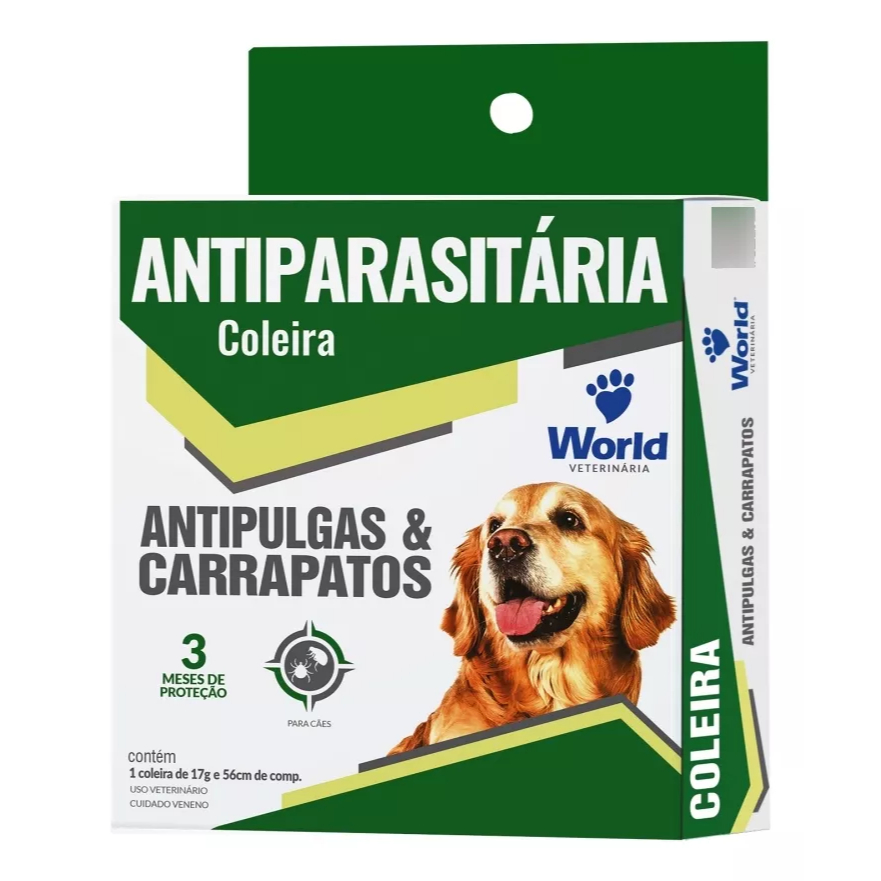 Coleira Dugs Antipulgas e Carrapatos-World
