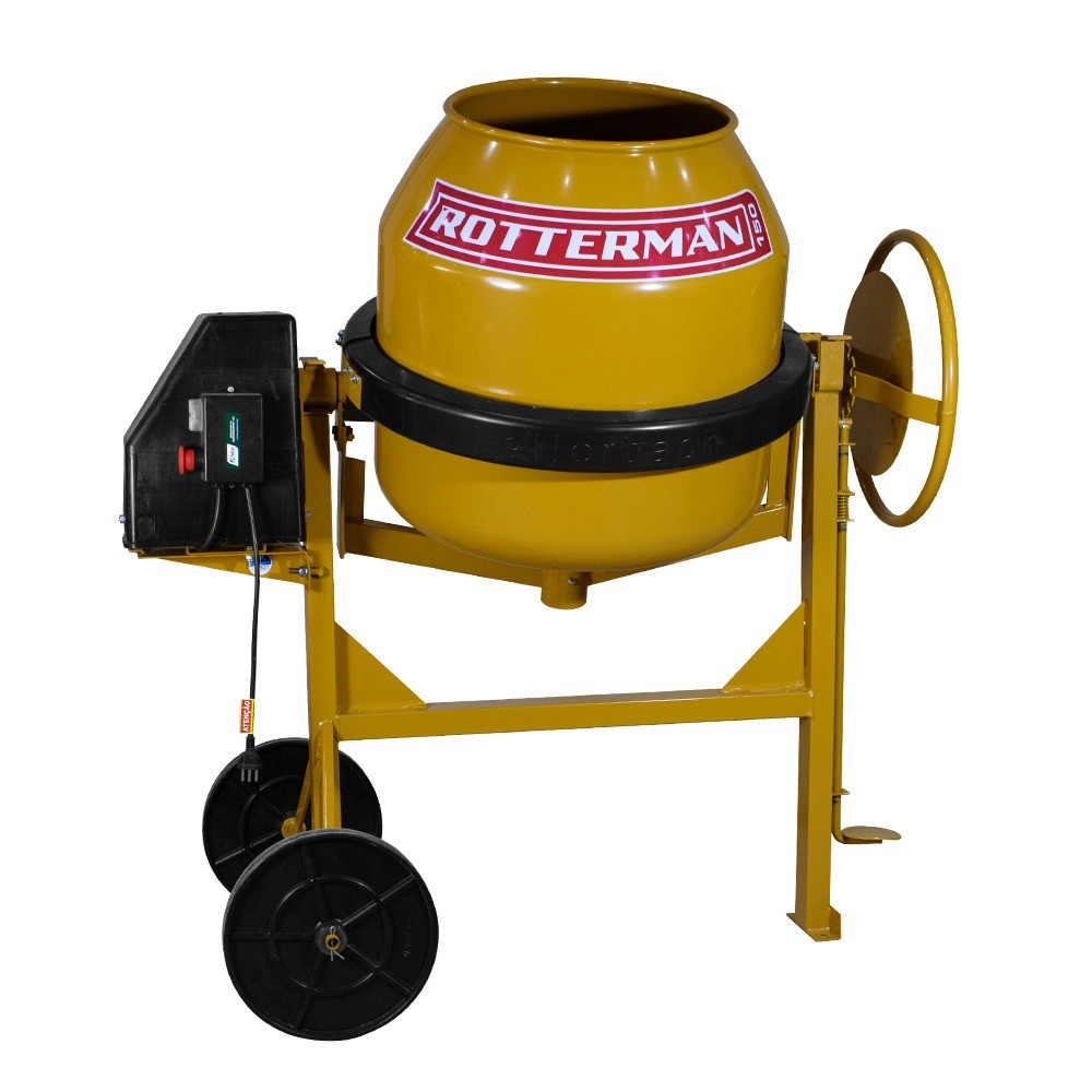 Betoneira 150L 1/2CV mono kit de segurança Rotter