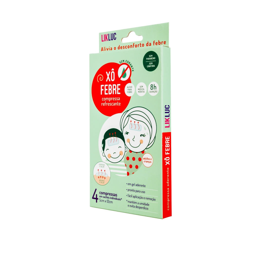 Xô Febre Compressa em Gel Refrescante Adesivo Ali