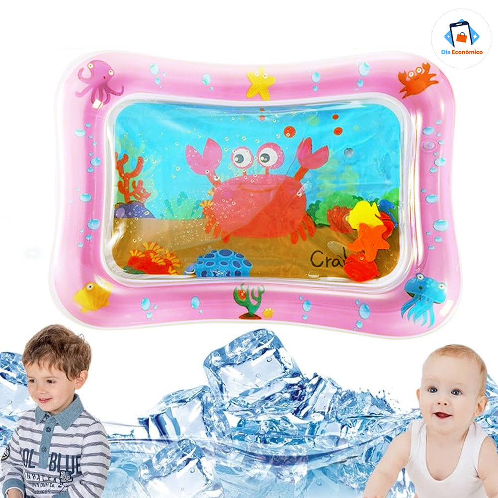 Tapete inflável para brincar com bebês para dive