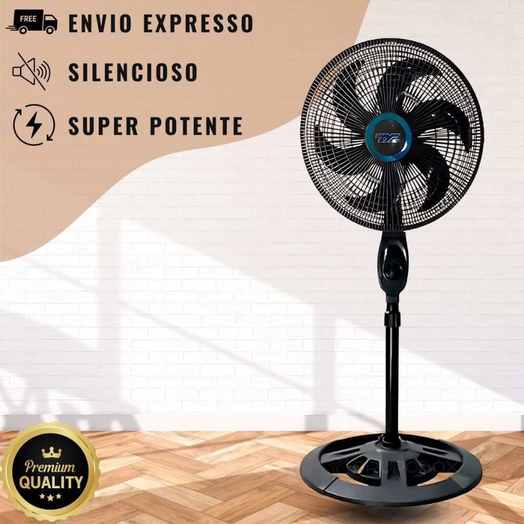 Ventilador de Coluna Pedestal 47CM Silencioso Gran