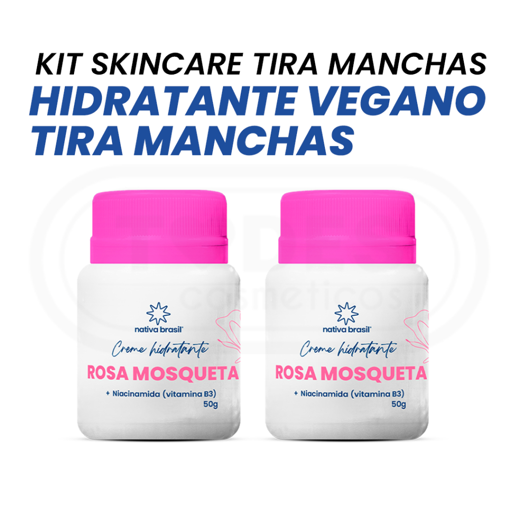 Kit 2 pomadas Rosa mosqueta Tira Manchas Clareador