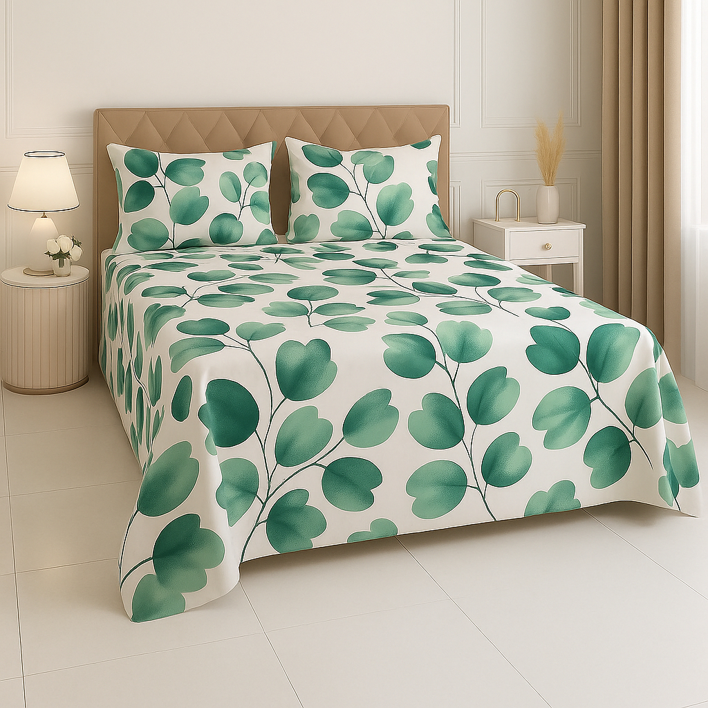 Jogo de lençol 100% Algodão Percal Casal Queen K