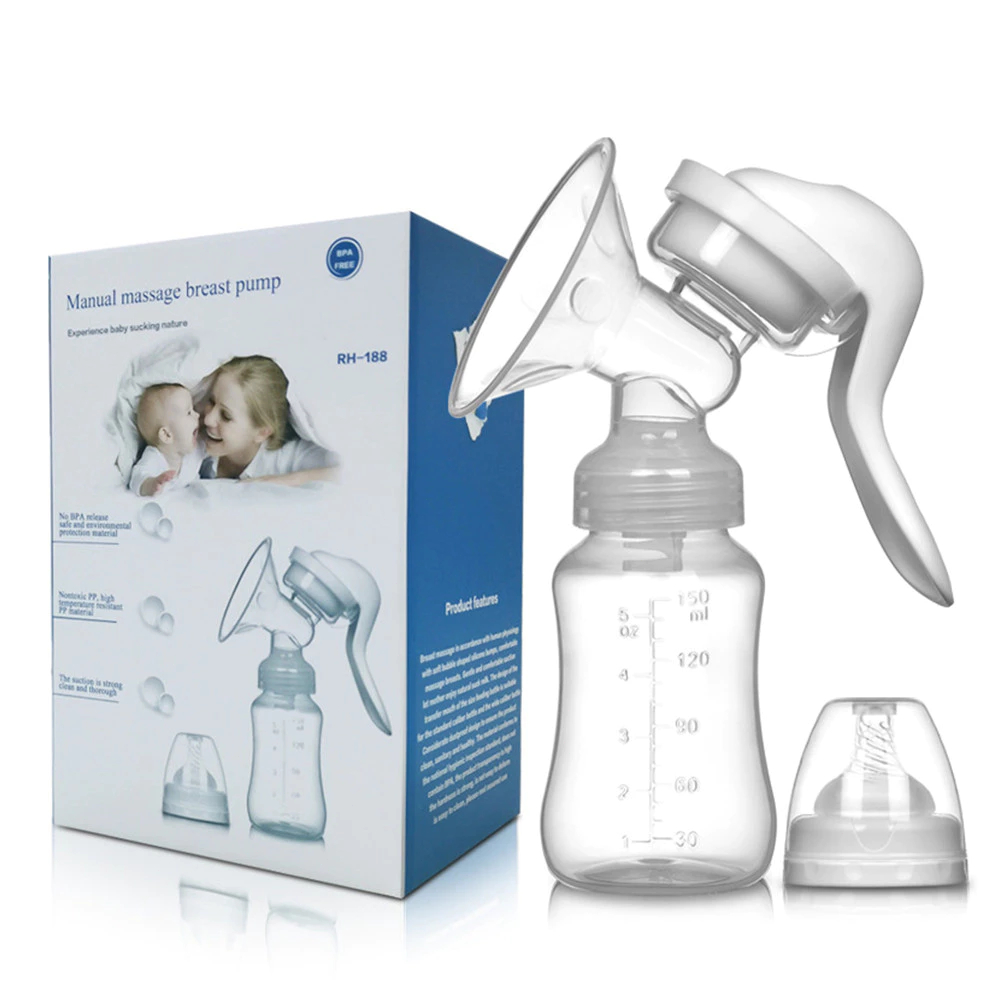 Bomba de Tirar Leite Materno 150ml Manual Portáti