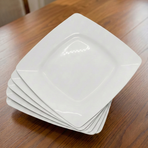 Prato Plástico Quadrado Duro Resistente 23cm Almo
