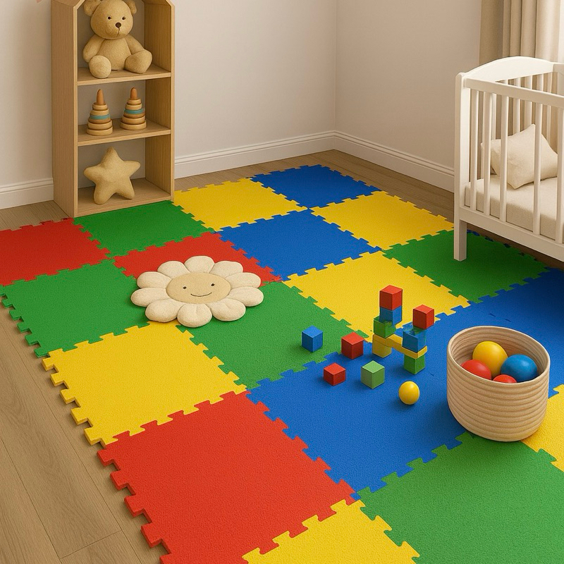 Kit 6 Placas Tatame Tapete Eva Emborrachado Linha 