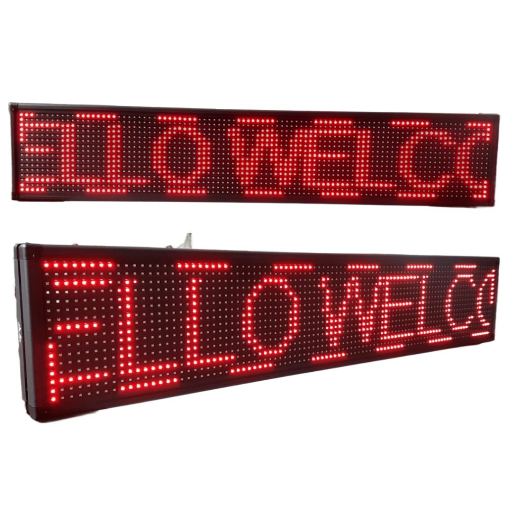 Painel Letreiro de LED Vermelho M 100X20CM WIFI/AP