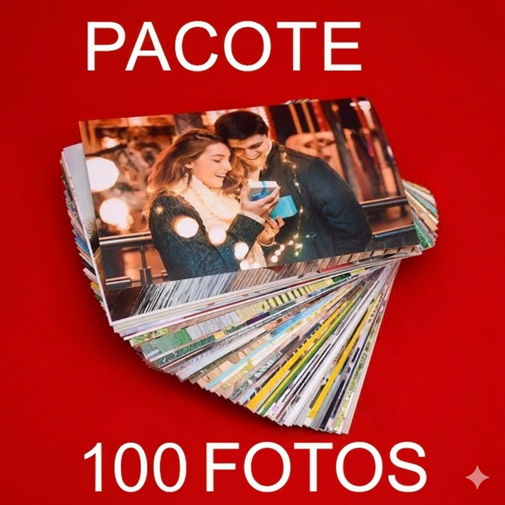 100 fotos pacote de fotos 10×15