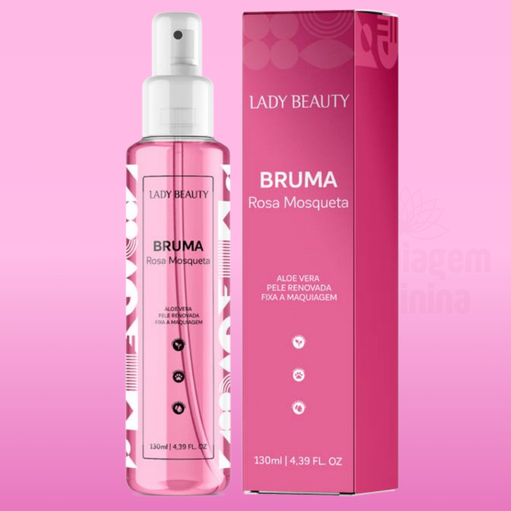 Bruma Fixadora Rosa Mosqueta Refrescante com Ácid