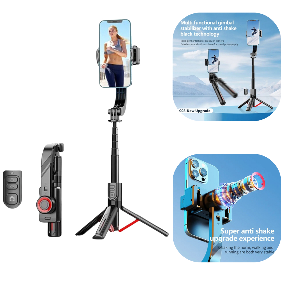 Estabilizador Gimbal C08 Tripé Estabilizador Anti