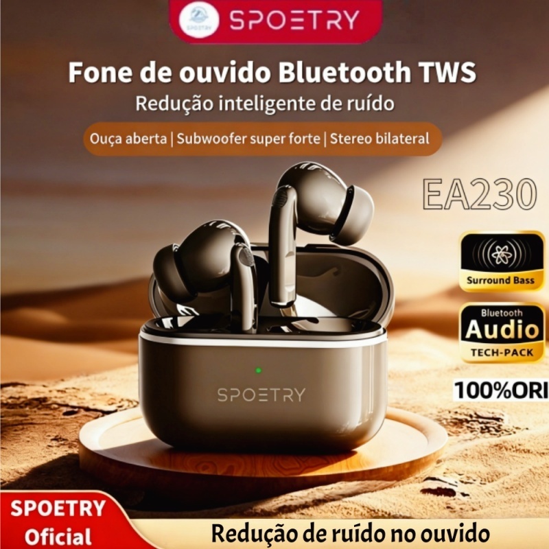 Fones de ouvido Bluetooth sem fio de alta qualidad
