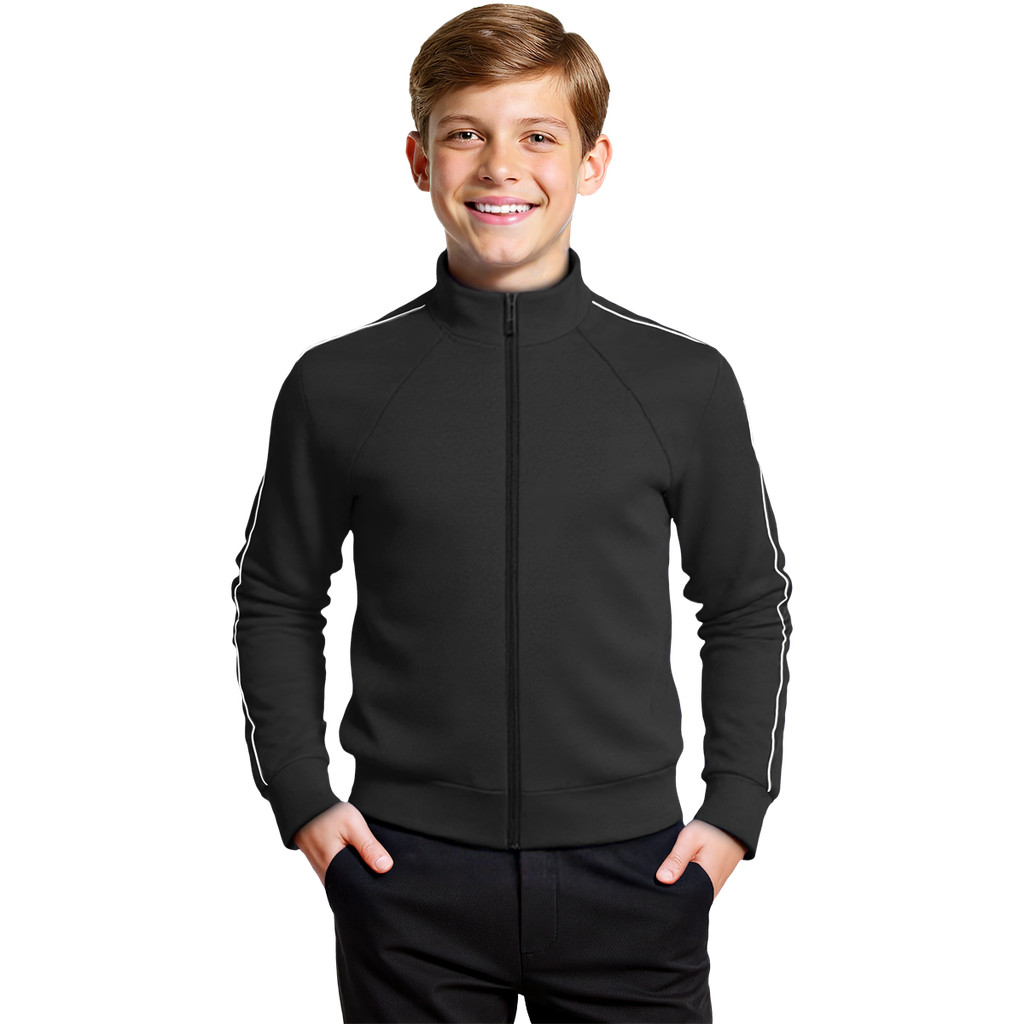 Blusa Helanca Juvenil Preta