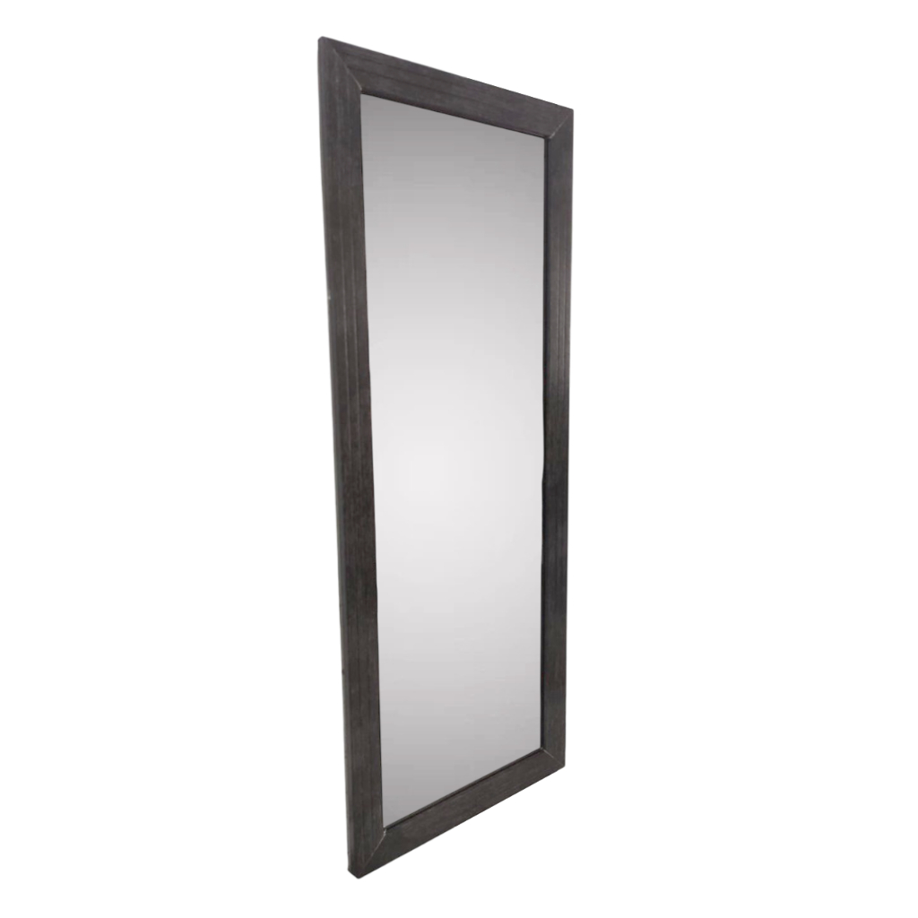 Espelho Cristal Moldurado Em Madeira 65cmx25cm Ret