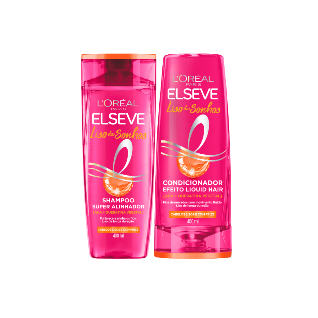 Kit Elseve Liso Dos Sonhos Shampoo 400ml e Condici