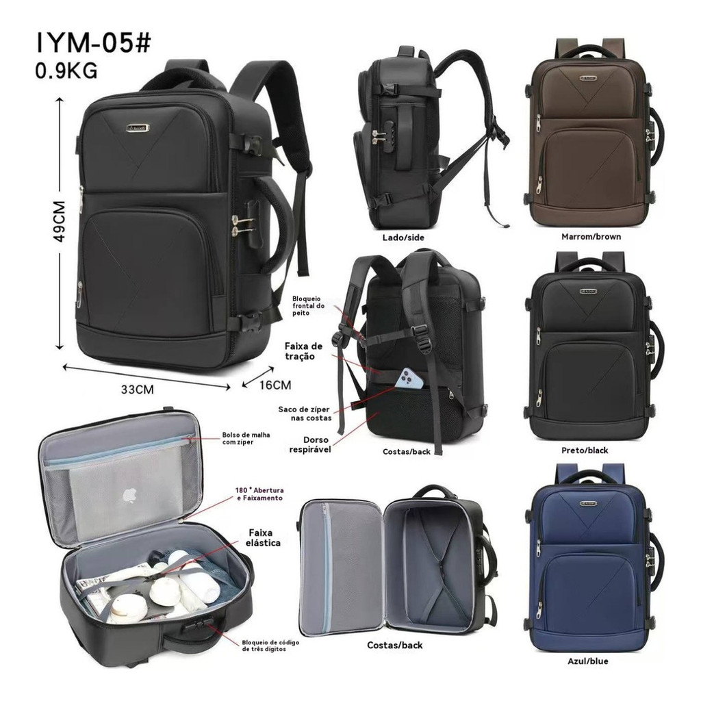 Bolsas De Viagem Com Grande Capacidade E Fechadura