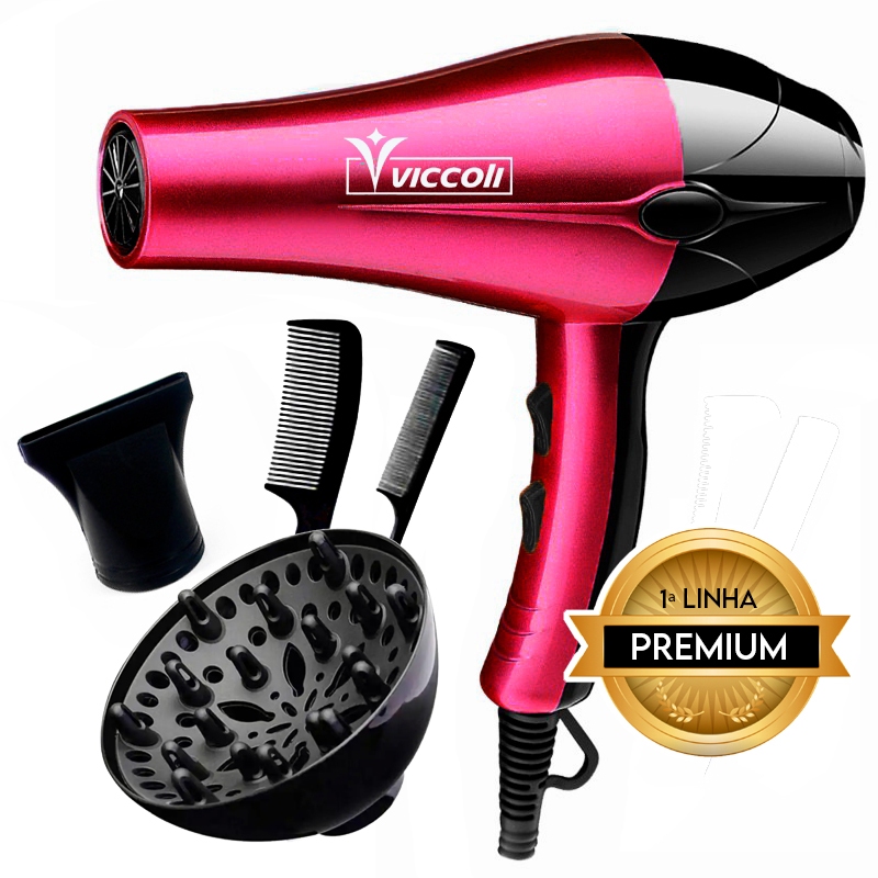 Secador de Cabelo Secagem Rápida 3000W Difusor 2 