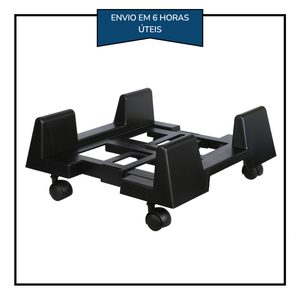 Carrinho Suporte Para Cpu Com Rodízio Cpu  Comput