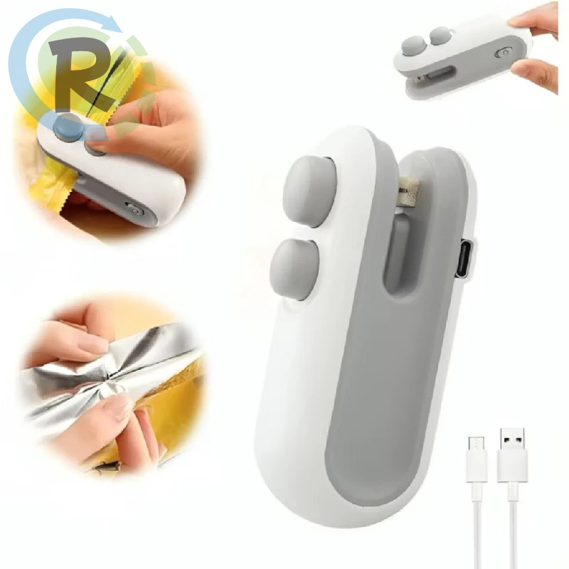 Mini máquina seladora de plástico recarregável 