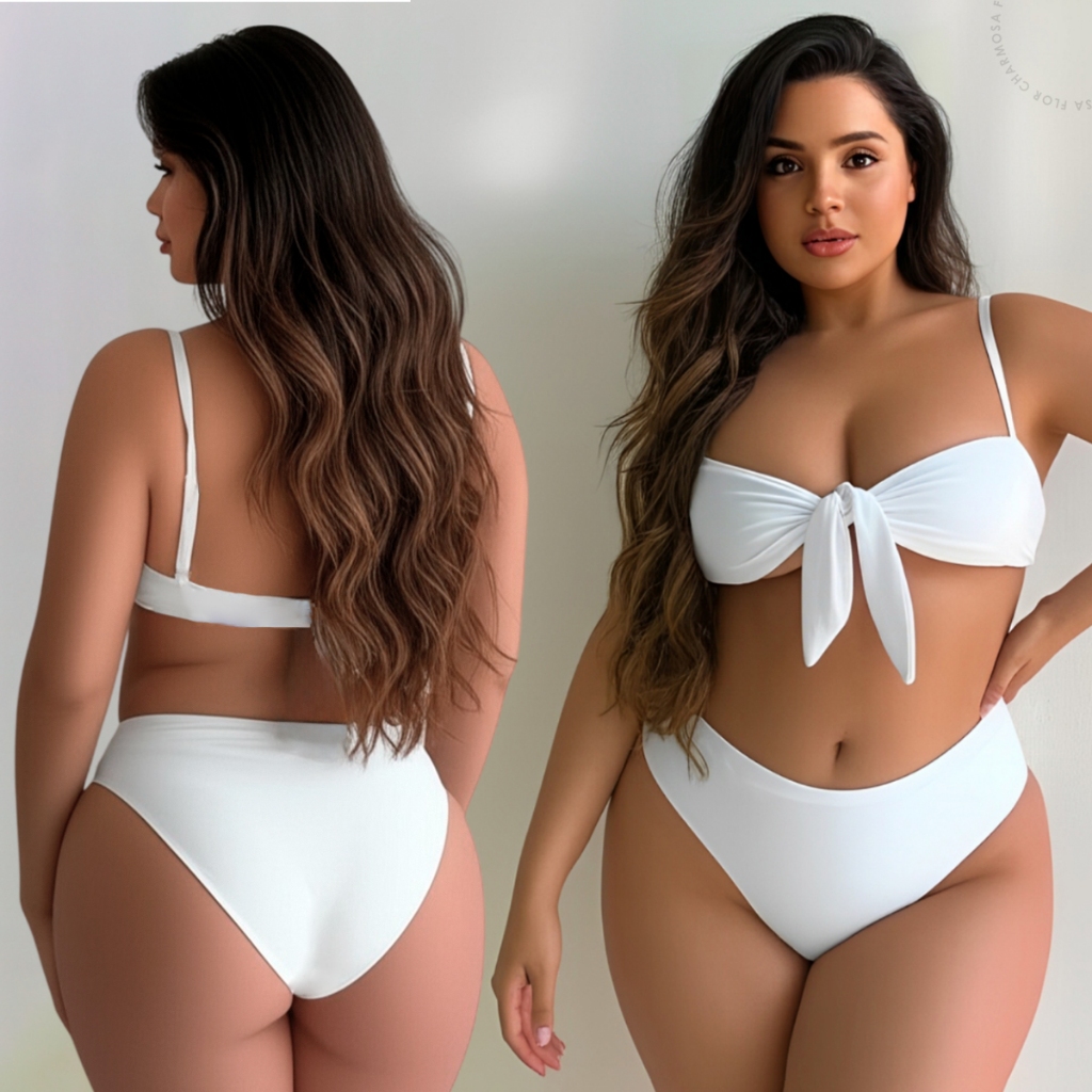 Biquini Hot Pants Feminino Detalhe Laço Cintura A