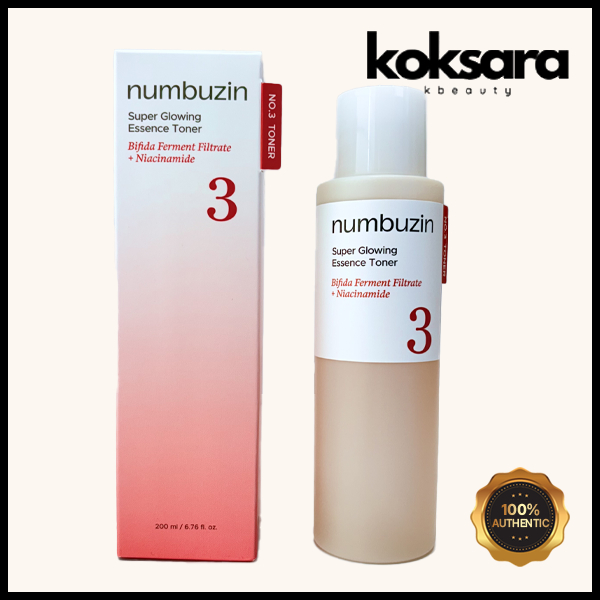Numbuzin No.3 Super Glowing Essence Toner 100ml/20