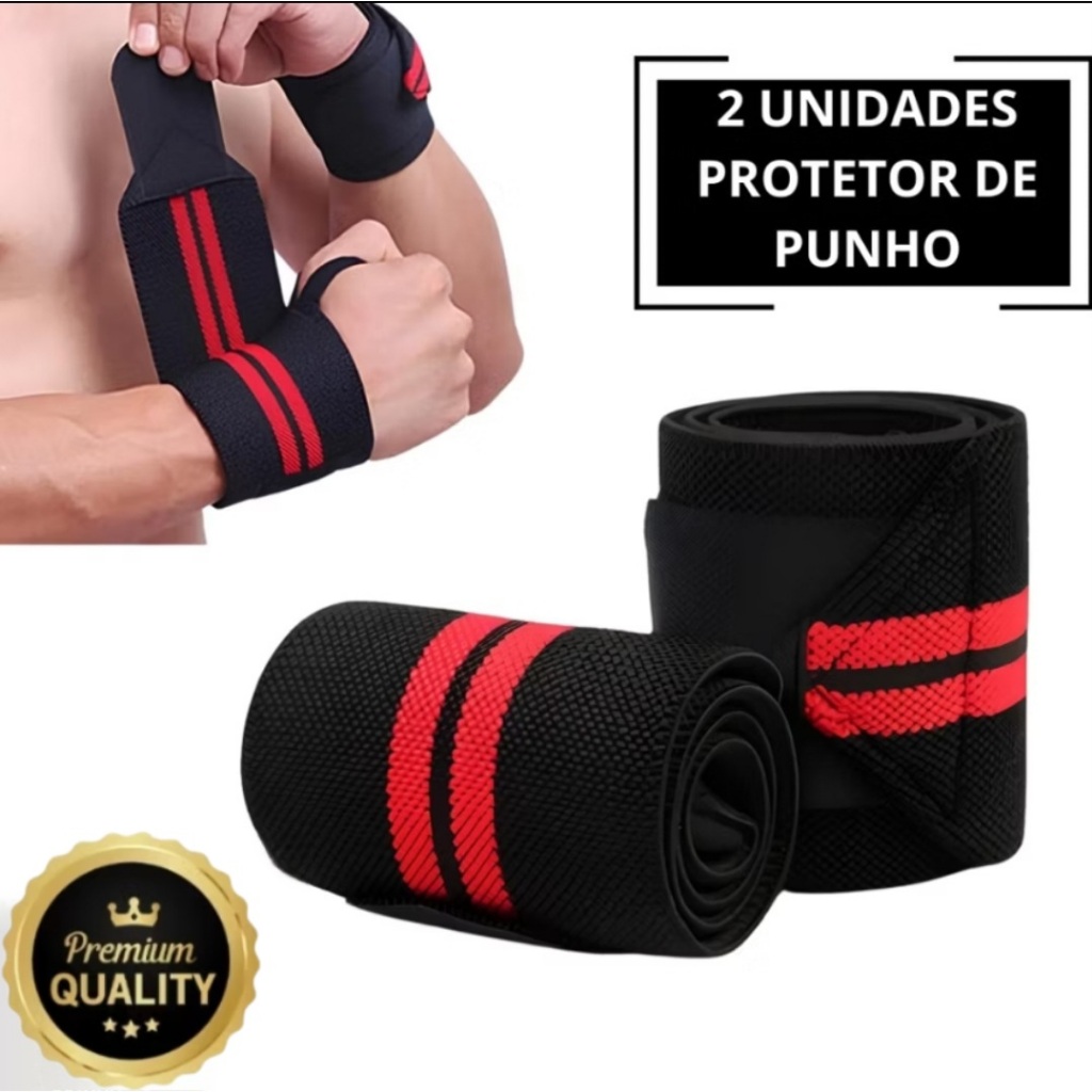 Munhequeira Protetor De Punho Profissional Crossfi