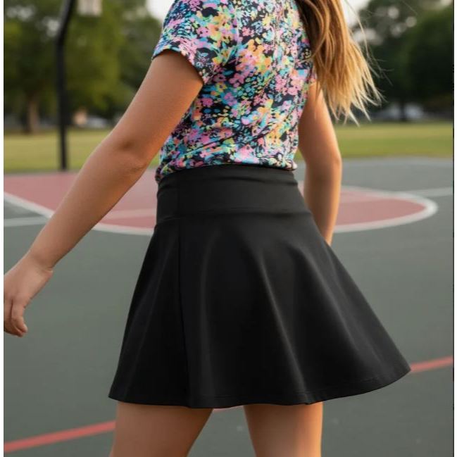 Short Saia Infantil Juvenil Tendência Escolar Env