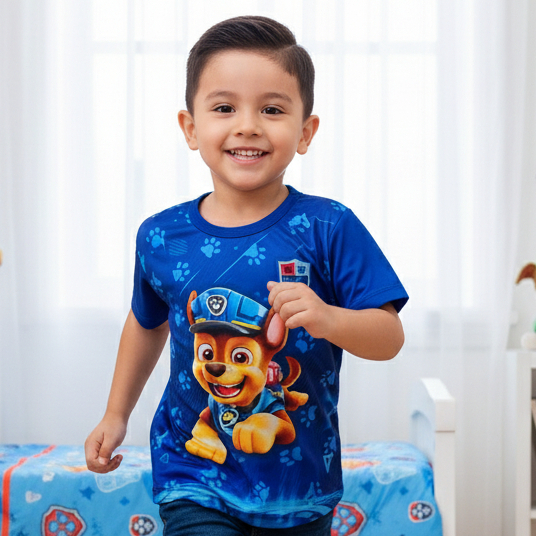 Camisas Infantil Patrulha Menino Personagens Desen