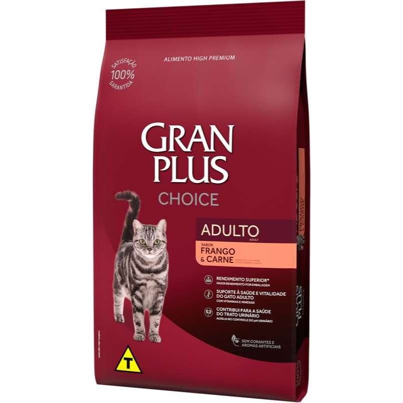 Ração para Gatos Gran Plus Choice 10,1kg –