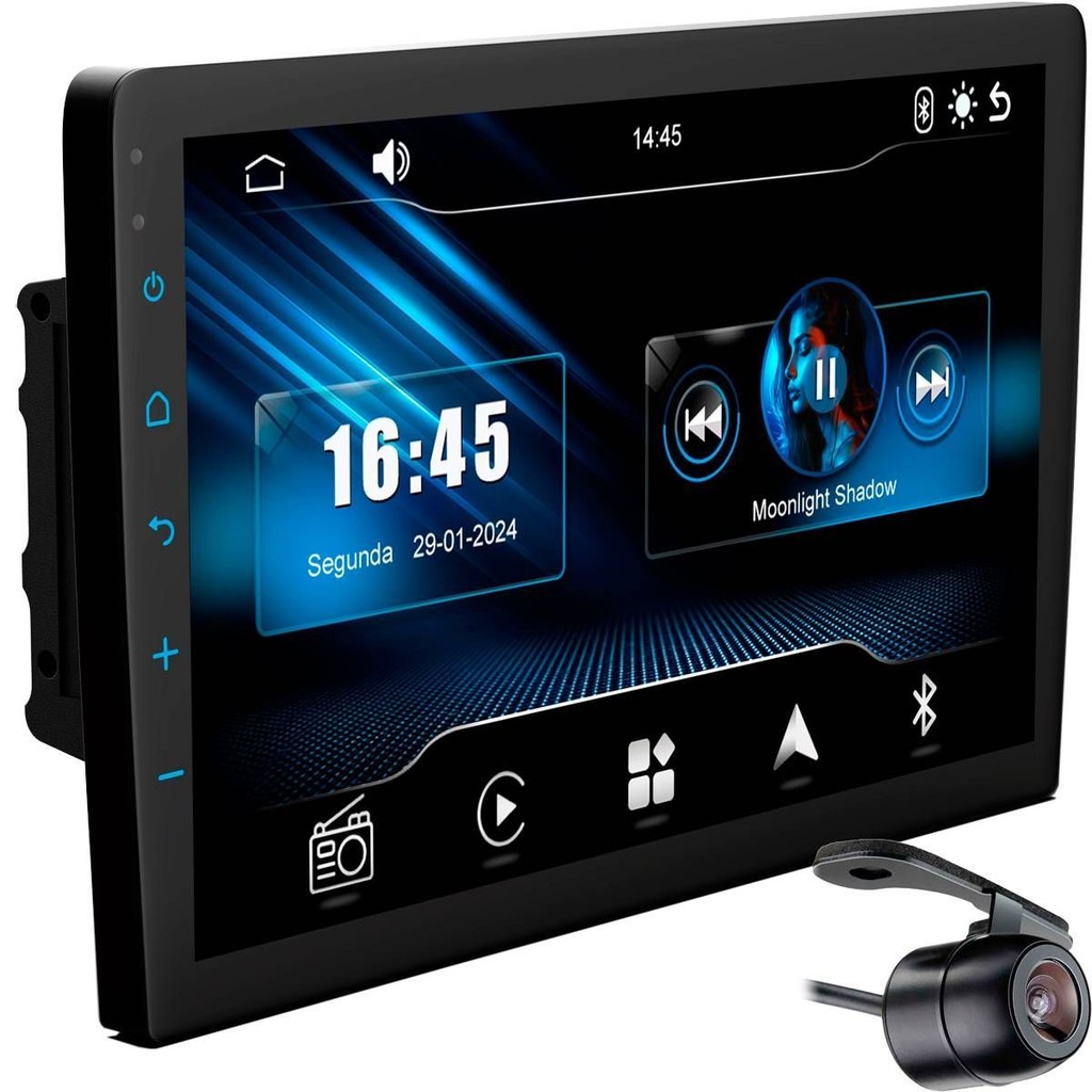 Central Multimídia 9 Carplay Android Auto Espelha