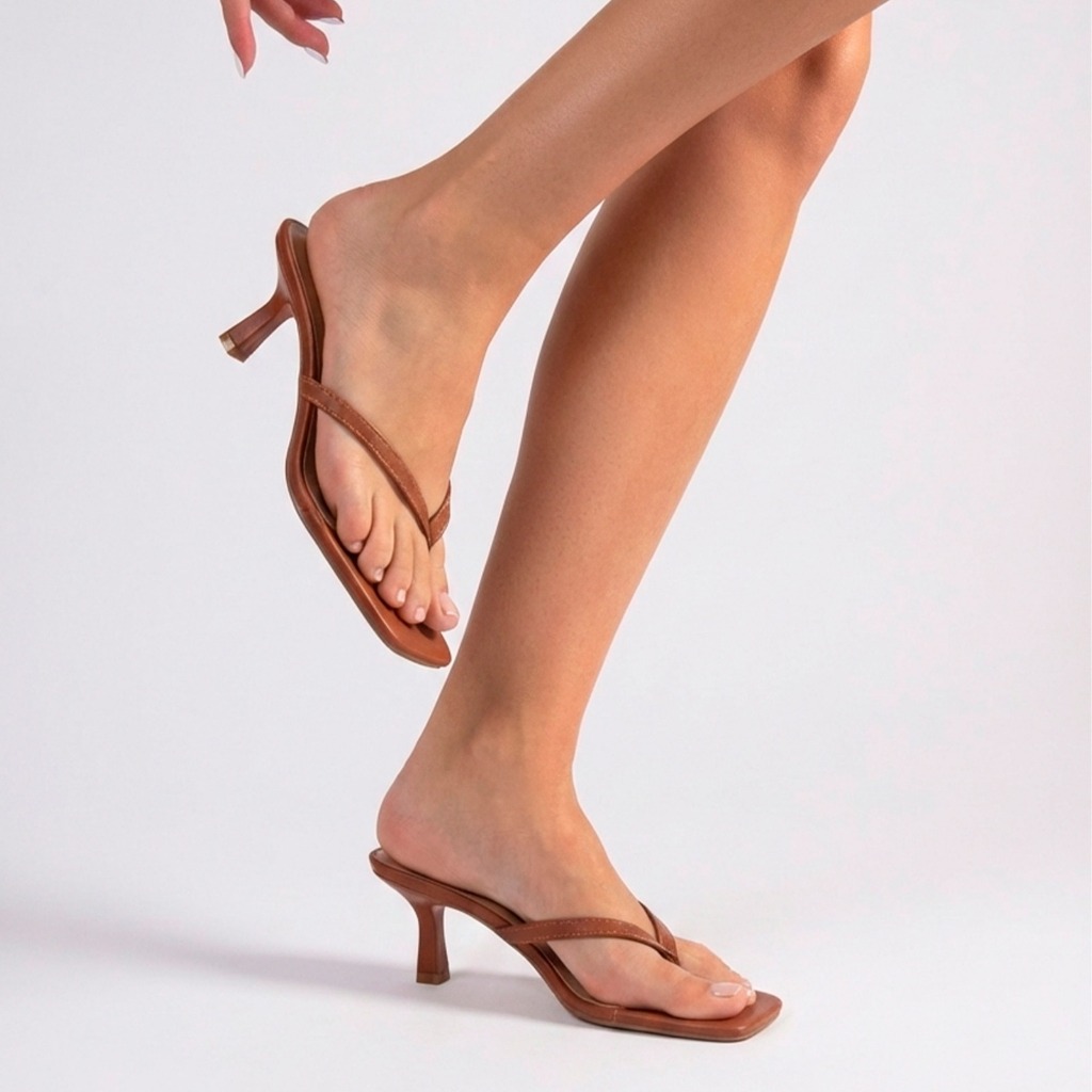 Open mule feminino Luna elegante e sofisticado