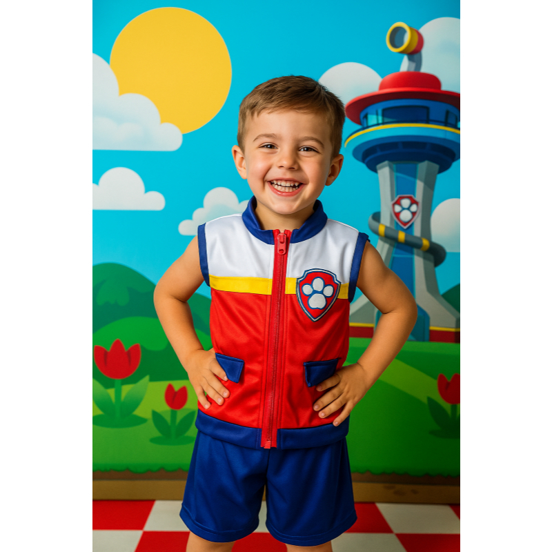 FANTASIA INFANTIL PATRULIA CANINA CONJUNTO RAYDER 