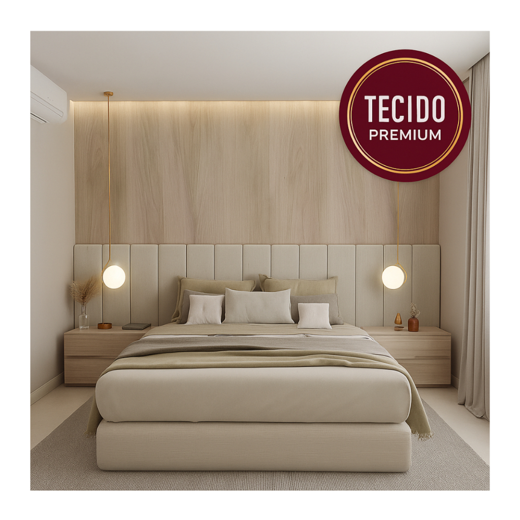 Kit Cabeceira Estofada Adesiva em Modulos 20X45 pa