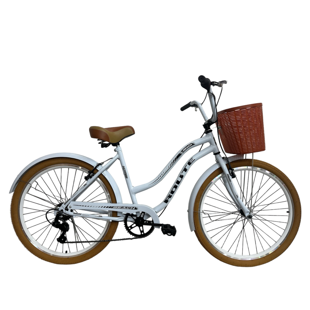 Bicicleta Retro Feminina Com Marcha Aro 26 Beach