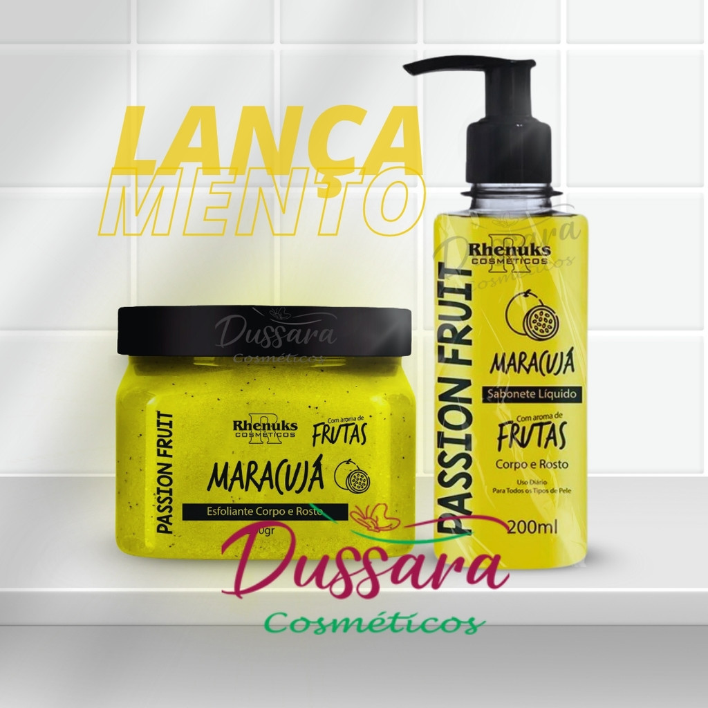 Kit Esfoliante + Sabonete Líquido Corpo E Rosto &