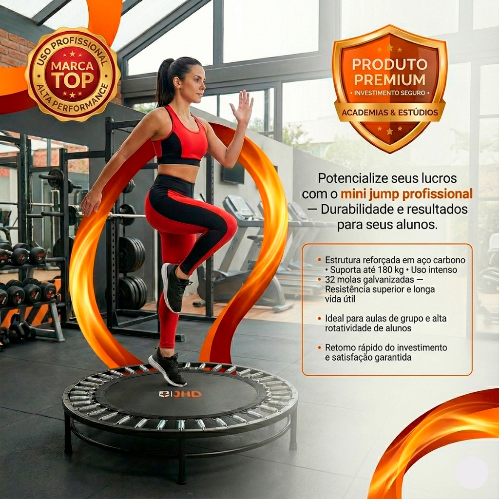 Mini Jump Profissional Cama Elástica Trampolim 20