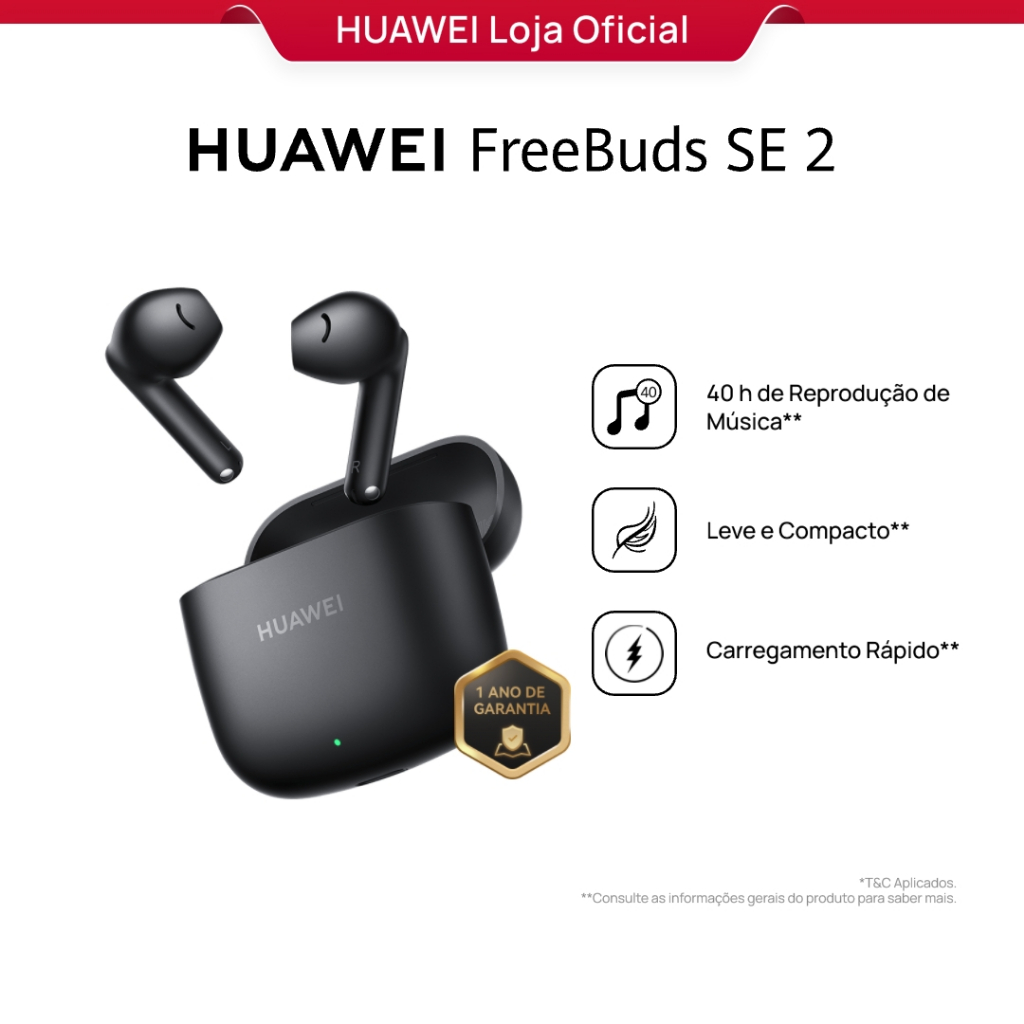 HUAWEI FreeBuds SE 2 | Fone de Ouvido Sem Fio | At
