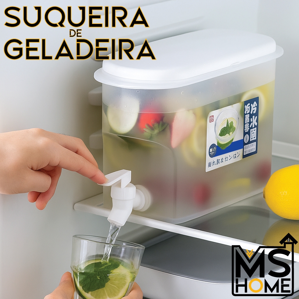 Suqueira Plastica Com Torneira Com tampa Para Gela