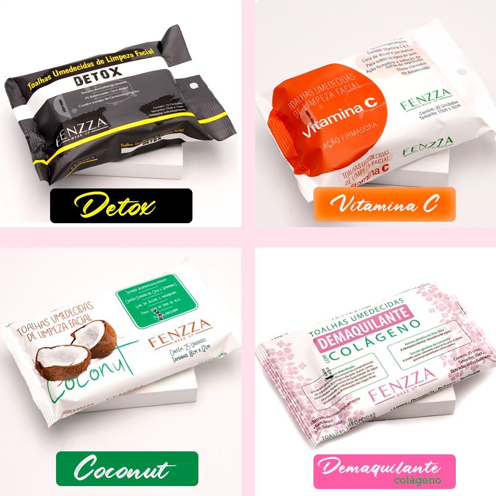 Toalhas umedecidas De Limpeza Facial /Remove a Maq
