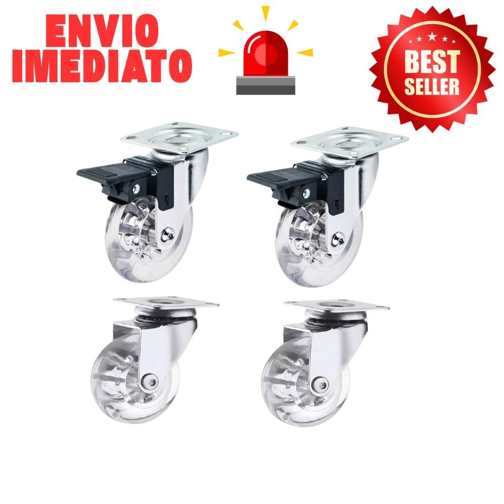 Kit Rodas Giratórias  4 , 6, 8,12 ou 16 Silicone 