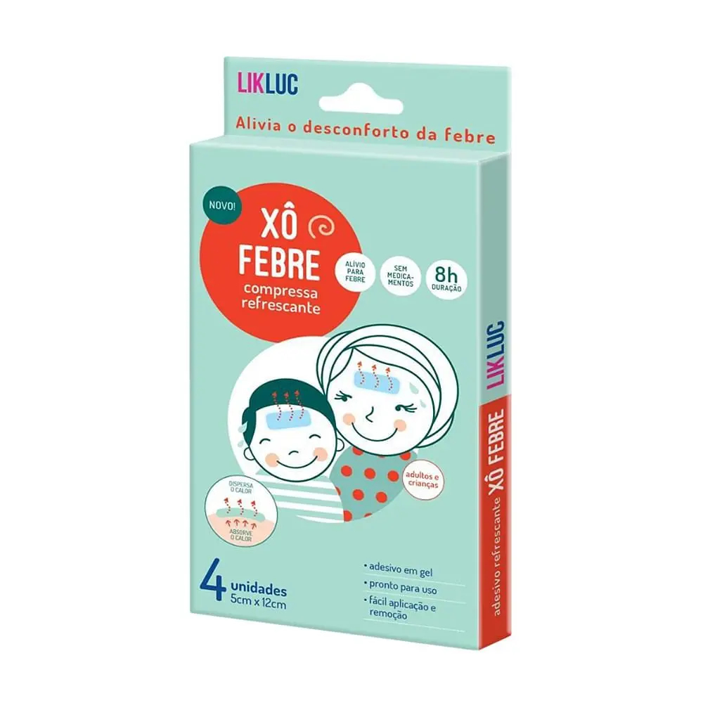Xô Febre Compressa Refrescante para Alivio da Feb