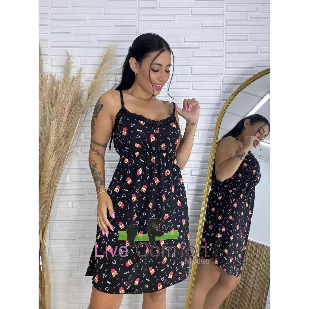 Camisola Feminina Liganete Confortável Roupa de D