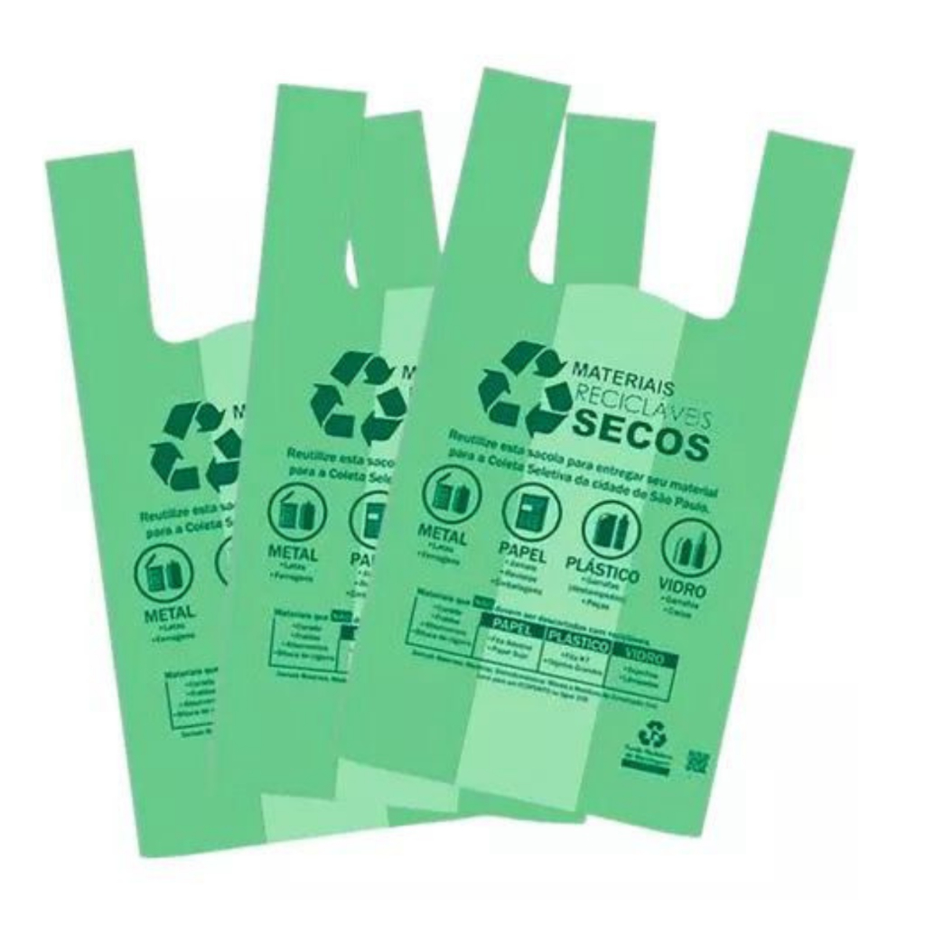 Sacola Plástica Super Reforçada  400 Unidades Bi