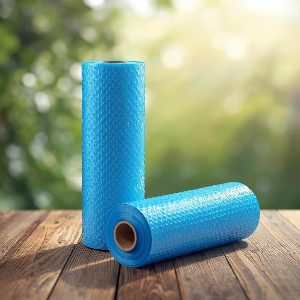 Plástico Bolha Azul 35Mic Reforçado 1,20x100m  P